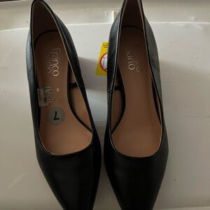 Franco Sarto Women's Black square Heels